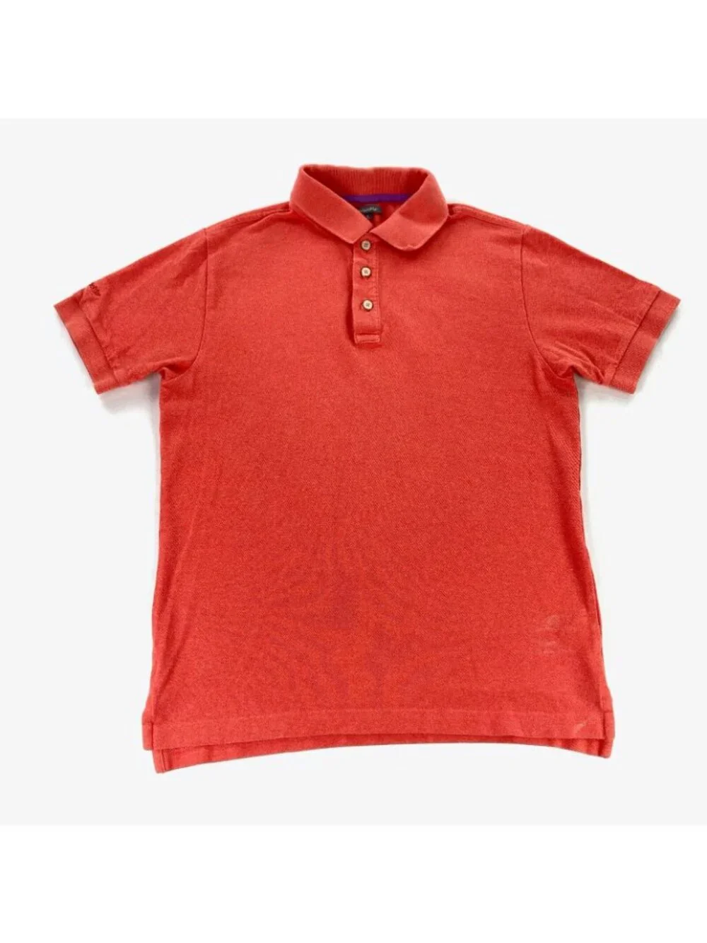 OndadeMar Men's Short Sleeve Polo Shirt Orange • Small